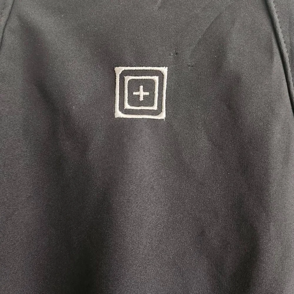 ‎5.11 Tactical Softshell Jacket Men's Small Black Full Zip Water Resistant